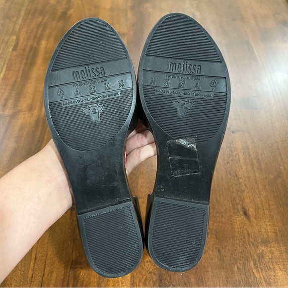 Melissa Angel Flat with Glitter Bow Size 6 - Picture 6 of 6